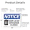 Signmission Keep Lid Of Container Closed, 18 in W x Rectangle, Plastic OS-2PACK-NS-P-1218-L-15863 - alternate 5